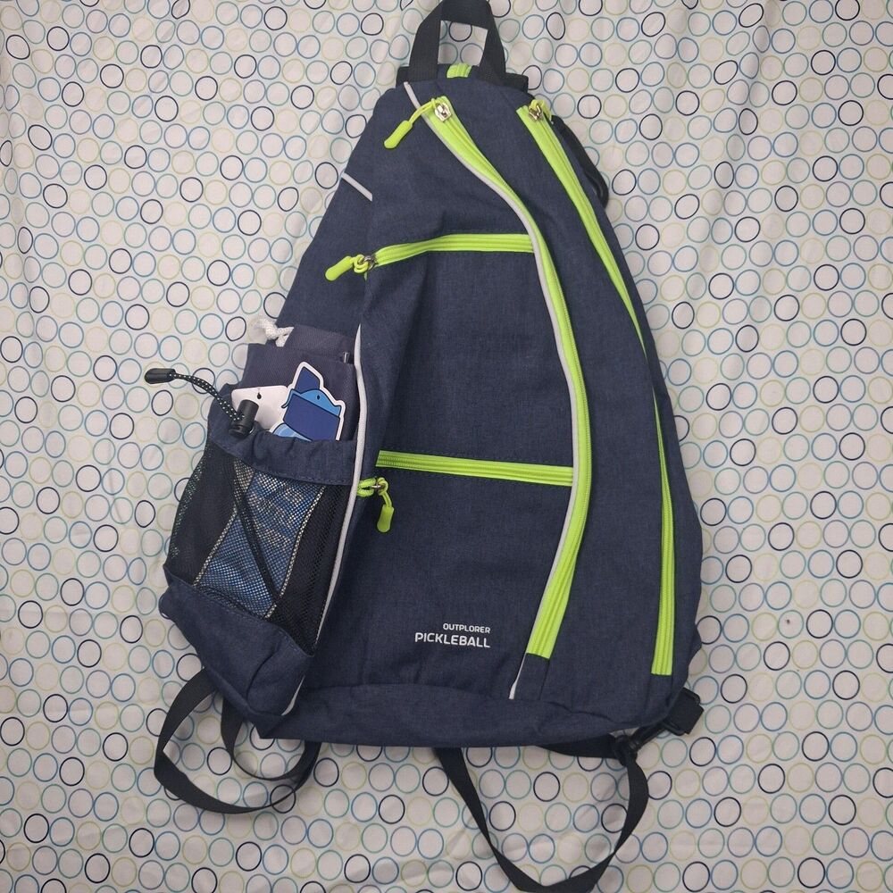 OUTPLORER Pickleball Bag for Men Women Pickleball Backpack Reversible Crossbody